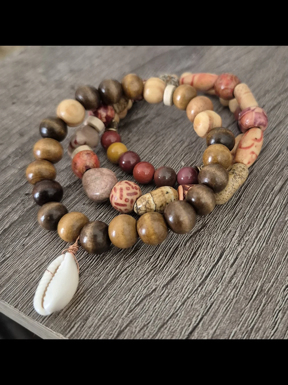 Natural Mookaite Stones And Boho Set! - Picture 3 of 11